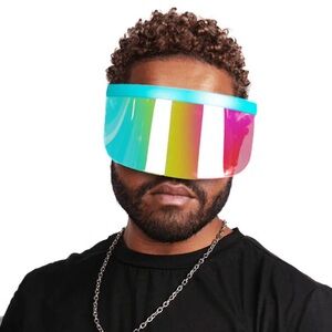 Tipsy elves pink Colorful Visor Sunglasses